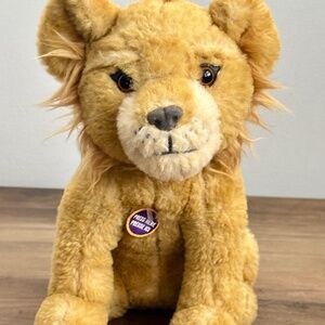 Disney The Lion King TALKING Simba Cub Young Baby Plush Toy Stuffed Animal WORKS